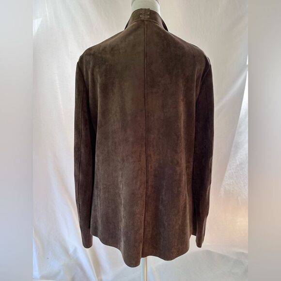 Ellie Kai Ultrasuede Unstructured Faux Suede Open Jacket Size M - Picture 16 of 16